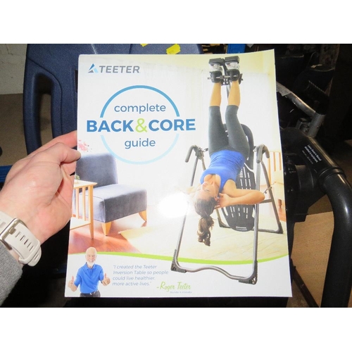 625 - THE TEETER COMPLETE BACK AND CORE EXERCISER ! WITH INSTRUCTIONS !