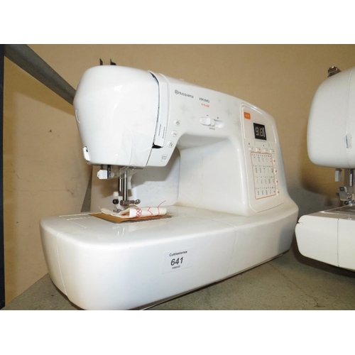 641 - A HUSQVARNA VIKING ELECTRIC SEWING MACHINE - HOUSE CLEARANCE