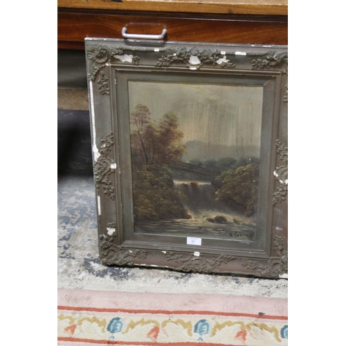 61 - THREE FRAMED OILS ON BOARD LANDSCAPES BY W COLLINS (3)