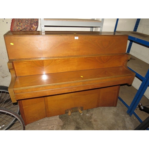 874 - A BENTLEY UPRIGHT PIANO WITH STOOL