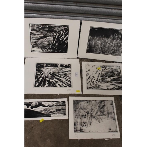 10 - H.M. - SIX ETCHINGS OF MODERNIST LANDSCAPES