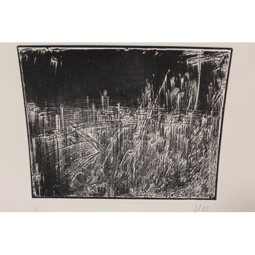 10 - H.M. - SIX ETCHINGS OF MODERNIST LANDSCAPES