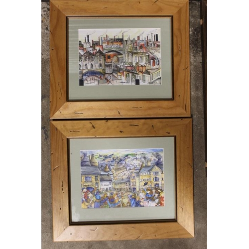 25 - A QUANTITY OF FRAMED AND GLAZED PICTURES AND PRINTS TO INCLUDE AND ECCLESHALL EXAMPLE