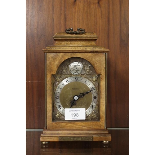 198 - A VINTAGE W.A. PERRY & Co LTD MANTLE CLOCK