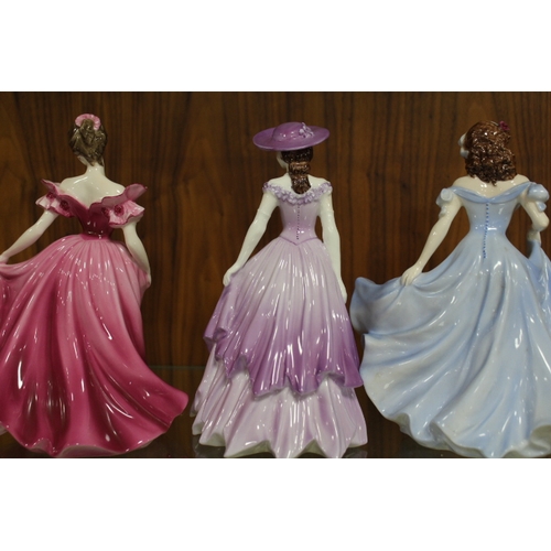 241 - THREE COALPORT FIGURINES ALISON, PAMELA AND DIANE (3)