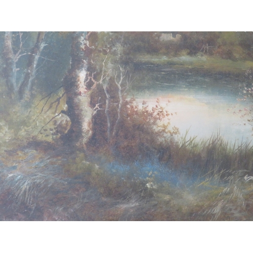 38 - HENRY COOPER (XIX-XX). A pair of wooded landscapes, both signed bottom left, oils on canvas, gilt fr... 