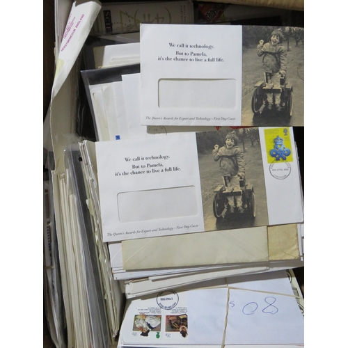 96 - FIRST DAY COVERS, many 1000's in six large boxes, pre-decimal to 2000, a wide range of cancels, some... 