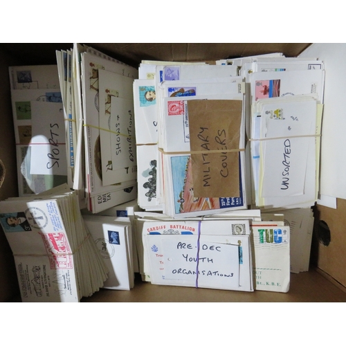 96 - FIRST DAY COVERS, many 1000's in six large boxes, pre-decimal to 2000, a wide range of cancels, some... 