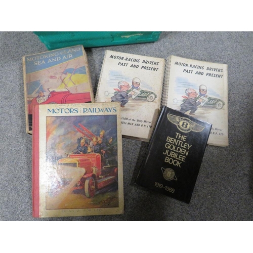 100 - A TRAY OF ASSORTED VINTAGE MOTORING RELATED BOOKS