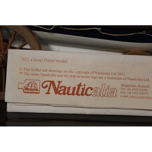 156 - A WOODEN NAUTICALIA MODEL OF RNLB LIZZIE PORTER