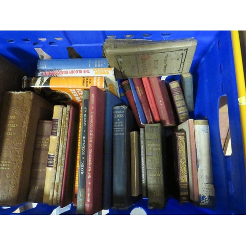 63 - A TRAY OF ASSORTED VINTAGE AND ANTIQUARIAN BOOKS