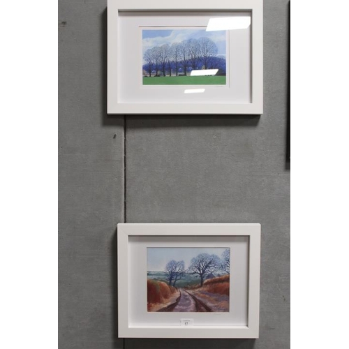 9 - TWO MODERN FRAMED AND GLAZED J.C. SUMNER SIGNED PRINTS