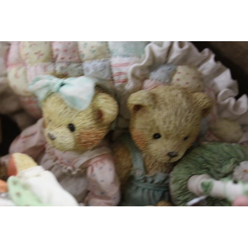 92 - A TRAY OF ASSORTED CHERISHED TEDDIES FIGURES