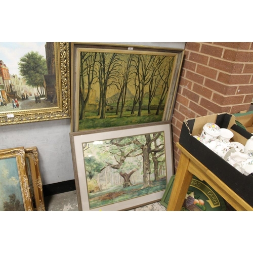 26 - TWO LARGE FRAMED WOODLAND SCENES (2)