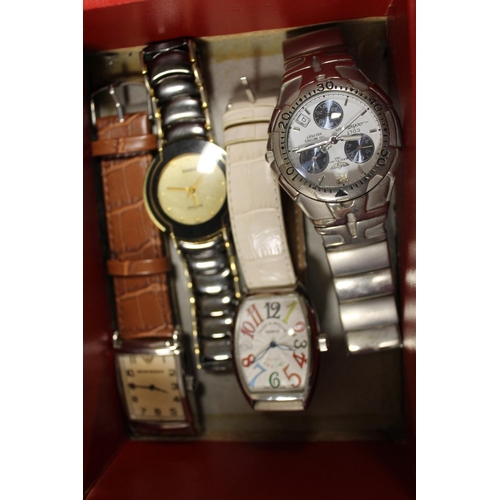 333 - VINTAGE CITIZEN ECO DRIVE AND FOUR OTHER MENS WATCHES