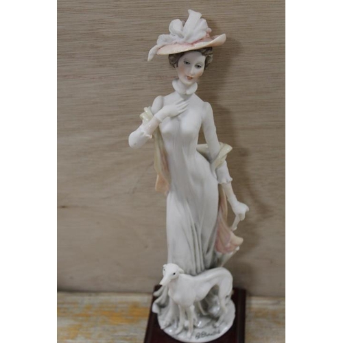 393 - A ROYAL DOULTON FIGURINE 'SARA', TOGETHER WITH A LLADRO AND A NAO FIGURE PLUS ANOTHER (4)