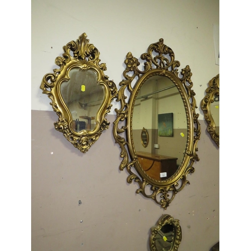 702 - A SELECTION OF FOUR MODERN GILT MIRRORS