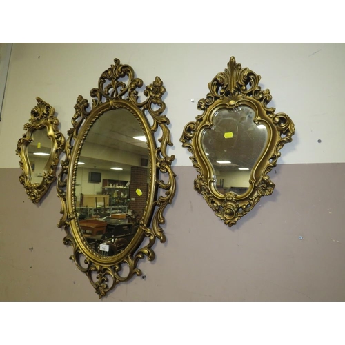 702 - A SELECTION OF FOUR MODERN GILT MIRRORS