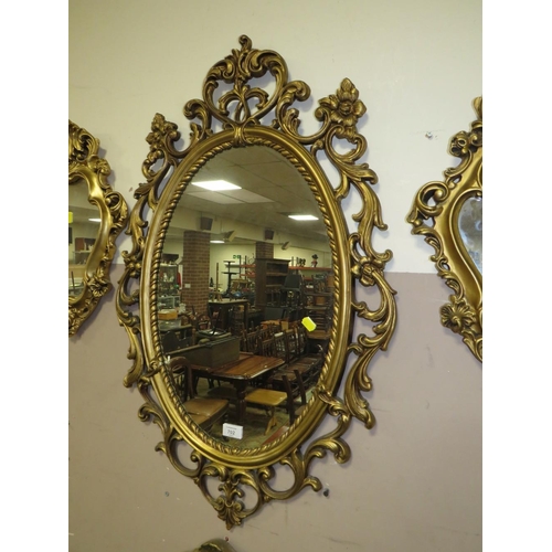 702 - A SELECTION OF FOUR MODERN GILT MIRRORS