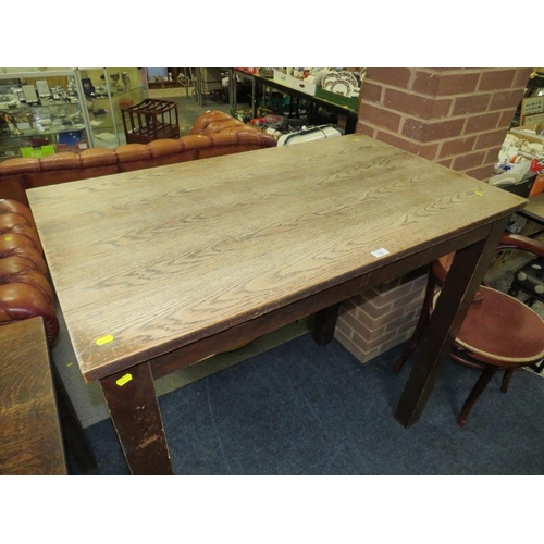 742 - A TALL WOODEN PUB STYLE TABLE