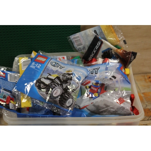 187 - A COLLECTION OF LEGO AND CHILDS TOYS ETC