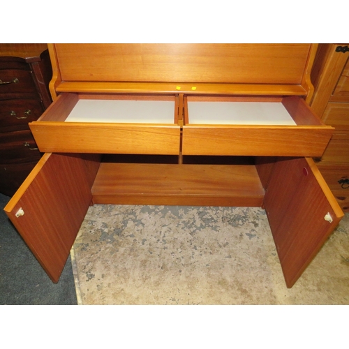 758 - A TEAK MID CENTURY REMPLOY BUREAU W-91 CM