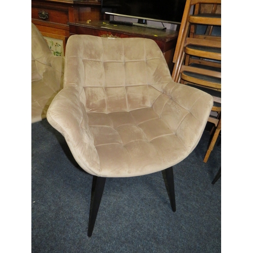 768 - A SET OF FIVE MODERN UPHOLSTERED CHAIRS