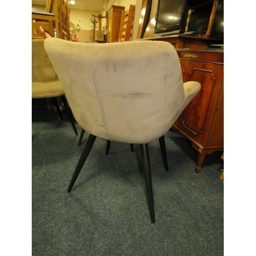 768 - A SET OF FIVE MODERN UPHOLSTERED CHAIRS