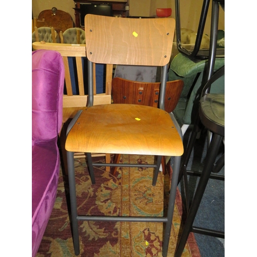 797 - THREE ASSORTED BAR STOOLS