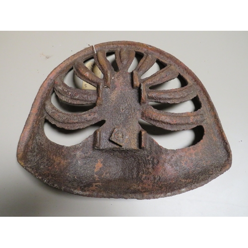 630 - A VINTAGE CAST METAL TRACTOR SEAT