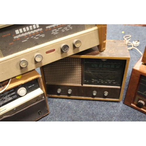 FIVE VINTAGE RADIOS ALL A/F SPARES / REPAIRS