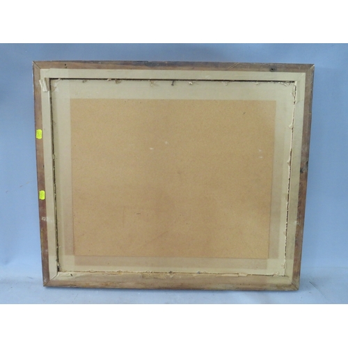 36 - A 19TH CENTURY MAPLE PICTURE FRAME, frame W 5 cm, rebate 64 x 53 cm