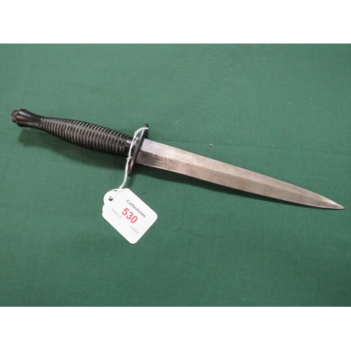 530 - A FAIRBAIRN SYKES 3RD PATTERN TYPE COMMANDO FIGHTING KNIFE BY WILLIAM ROGERS - SHEFFIELD, ENGLAND, L... 