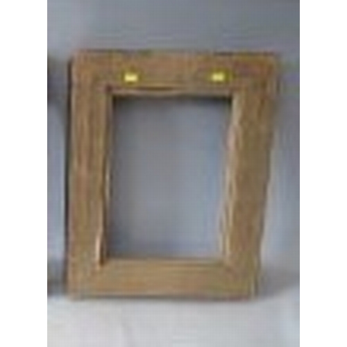 53 - A 19TH CENTURY DUTCH EBONISED RIPPLE FRAME, frame W 9 cm, rebate 38 x 27 cm