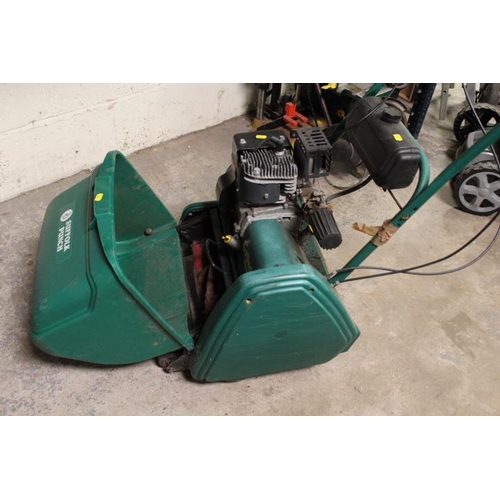 523 - A SUFFOLK PUCH CYLINDER PETROL 14S LAWN MOWER WITH GRASS BOX