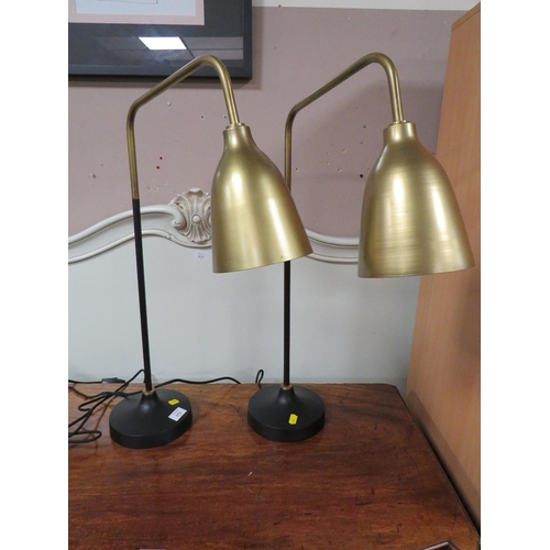 610 - A PAIR OF MODERN DESK LAMPS H-68 CM (2)