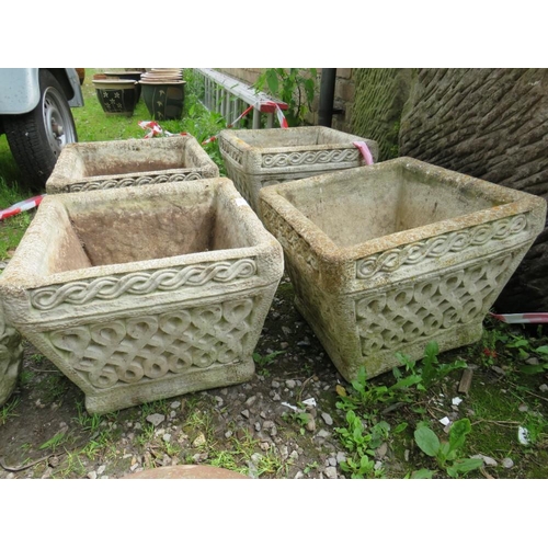 564 - FIVE ASSORTED GARDEN PLANTERS