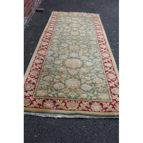 638 - A G H FRITH WOOLLEN ZEIGLER RUG - APPROX 366 X 122 CM