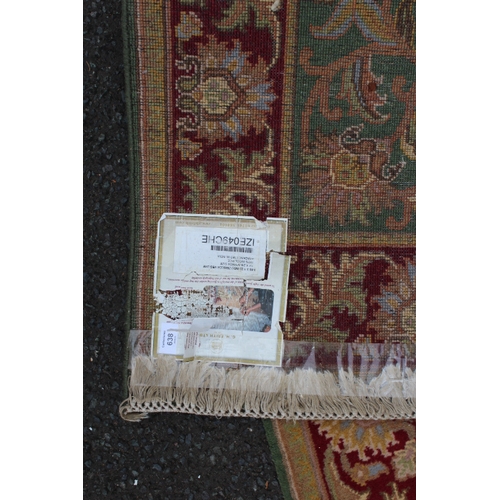 638 - A G H FRITH WOOLLEN ZEIGLER RUG - APPROX 366 X 122 CM