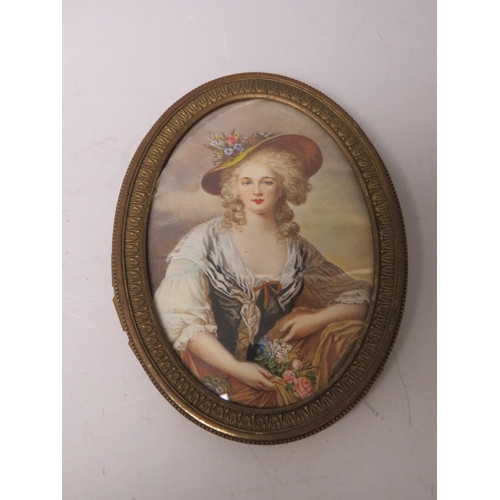 102 - A PAIR OF 19TH CENTURY OVAL PORTRAIT MINIATURES OF LADIES, believed to be from the Nattier family, o... 