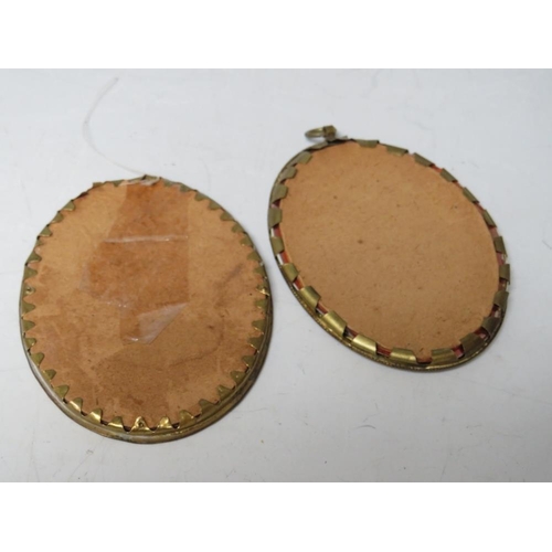102 - A PAIR OF 19TH CENTURY OVAL PORTRAIT MINIATURES OF LADIES, believed to be from the Nattier family, o... 