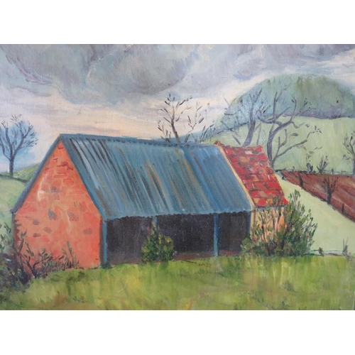 140 - C.A. FULFORD (XX). British school, a pair of impressionist  landscapes with buildings, signed lower ... 