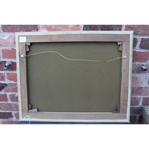 145 - CIRCLE OF PETER VAN DEN VELDE (1634-c1724). Dutch sailing ships in rough seas, oil on canvas, unfram... 