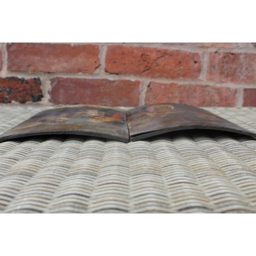 154 - CIRCLE OF PIETR FABRIS (1740-1792). A pair of interior kitchen scenes, oil on curved panels, a pair,... 