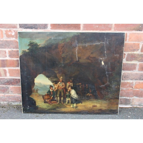 158 - NICAISE DE KEYSER (FLEMISH 1813-1887). Troubles on the road, signed lower right and dated 1831, oil ... 