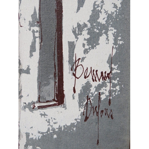 177 - BERNARD DUFOUR (XX). French school, continental village street scene , signed lower right, oil on ca... 