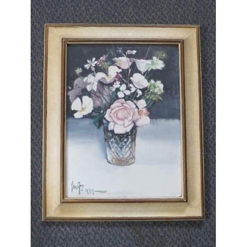 62 - GORDON MITCHELL FORSYTH (1879-1952). Scottish school, still life study of flowers in a vase 'A King'... 