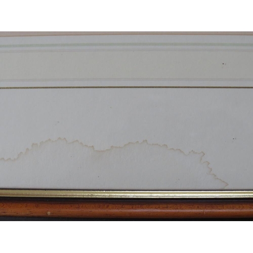 71 - ADRIAN BROOKES (b.1965). Wooded landscape with sheep by a stream, hills beyond, 'The Quiet Hills', s... 