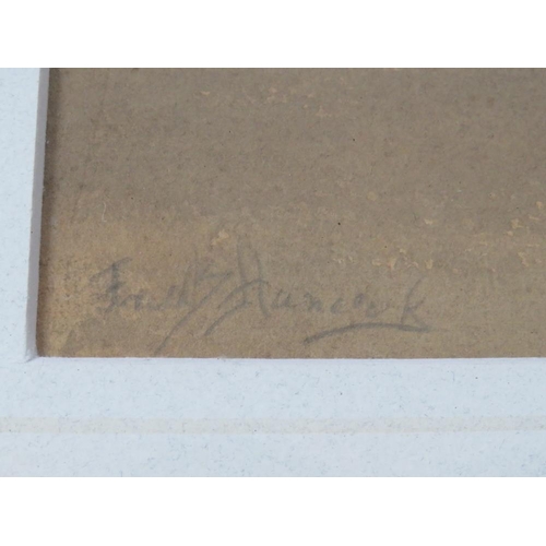 72 - FREDERICK HANCOCK (XIX-XX). British school, 'Pyramids by The Nile', with camels and figures, see ver... 