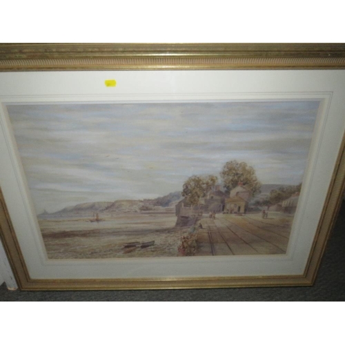 78 - J.H. PARKINGSON (XX). 'The Mumbles', signed lower right and dated '83, watercolour, gilt framed and ... 